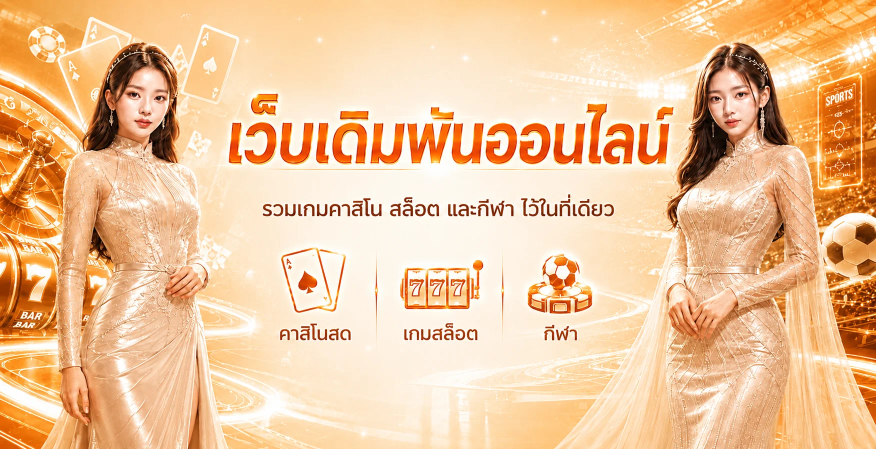 แบนเนอร์ MONACO89 เว็บตรง รวมบริการเกมออนไลน์โทนส้มทอง